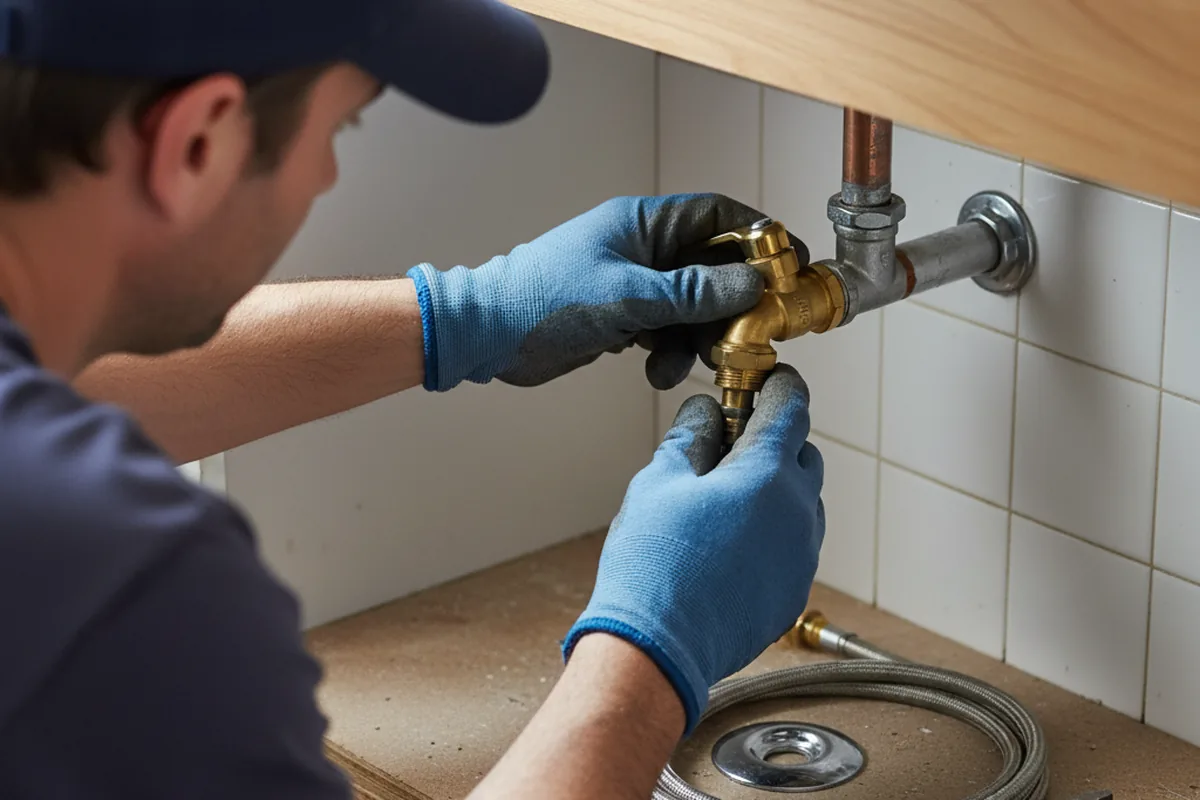 Shutoff valve and fitting work during Faucet and Fixture Repair in Java